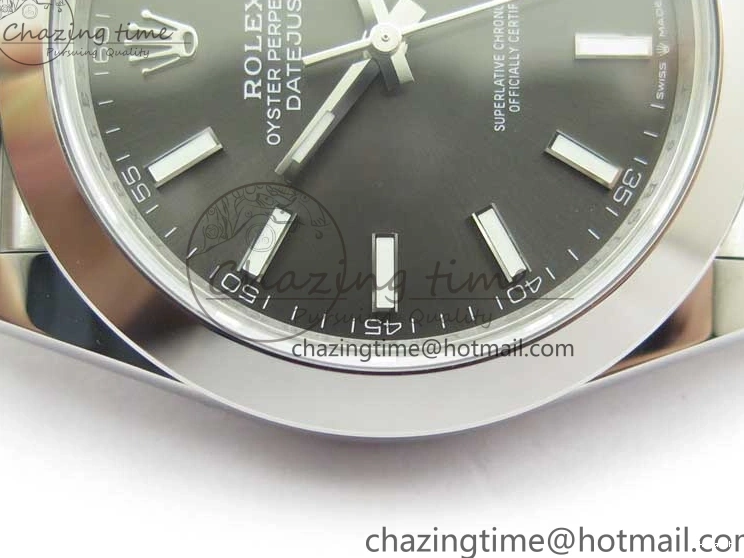 41 Gray Best Dial 904L VS3235 on 1:1 Jubilee VSF Edition DateJust SS 126330 Bracelet 0118